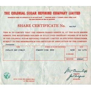 Australian Share Certificates, c1948-98 collection, from…