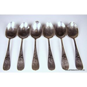 unknown OLD ENGLISH THREAD BOUILLON SPOONS set of 4 BY QUEENS PLATE IS CANADA