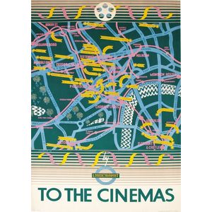 1934 London Transport poster, 'To the Cinemas, By London…