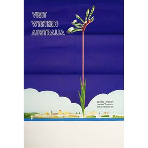 c1960s travel posters, 'Visit Western Australia. Floral Emblem…