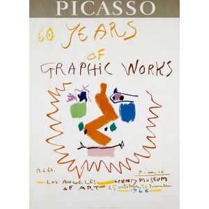Picasso Poster: 'Picasso, 60 Years of Graphic Works. Los…