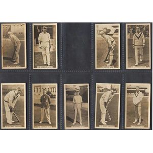 1909-32 cricket cards in album, comprising 1909 Wills…