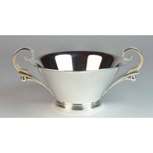 A Georg Jensen Harald Nielsen sterling silver Pyramid, sugar…
