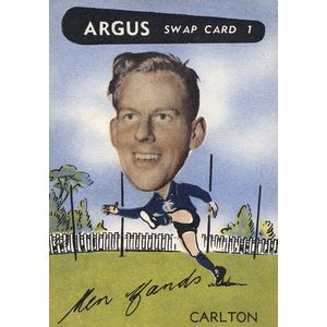 1954 Argus 'VFL Football Caricature Swap Card Series', part set…