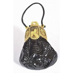 gold diamonte bag