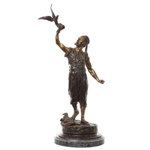 A cold painted bronze figure 'The Arab Falconer', after a model…