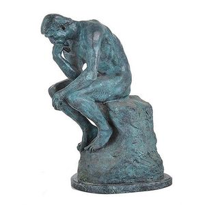 A large early 20th century verdigris patinated bronze figure,…
