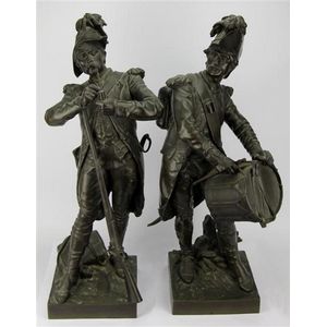 Etienne Henry Dumaige bronze pair of French 19th century…