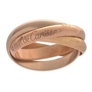 Cartier 18ct Gold Trinity Ring, Size O-P - Rings - Jewellery