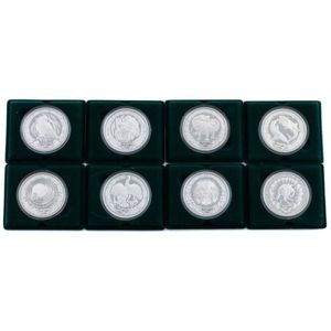 The Sydney 2000 Olympic silver coin collection, 8 x fine silver…