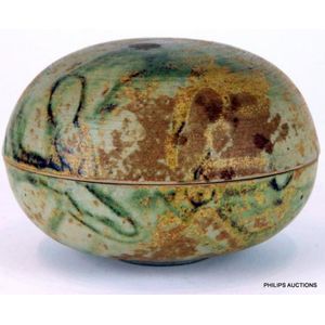 A Greg Daly Australian studio pottery lidded box, the matt&hellip;