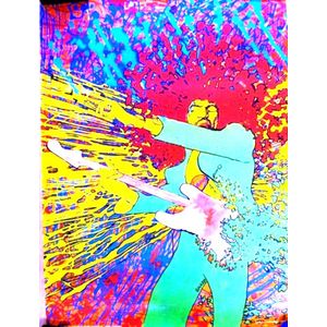 1968 Jimmy Hendrix 'Explosion' poster, by Martin Sharpe,…