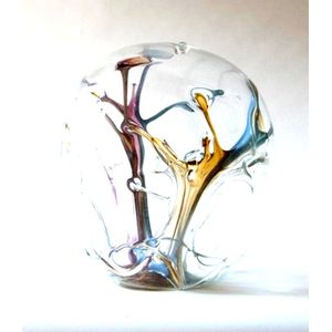 Peter Bramhall (1942-) glass globe sculpture, circa 1985,…