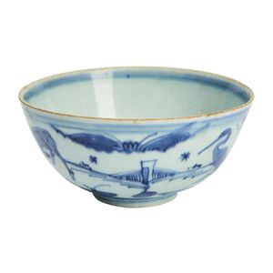 Blue and white Chinese ceramic bowls and basins - price guide and values