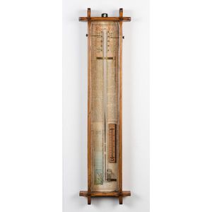 Arts & Crafts Admiral Fitzroy Barometer & Thermometer - Barometers ...