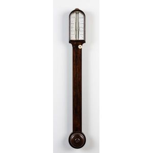 A rosewood stick barometer by J. Gibb, 35 Nicholas Street,…
