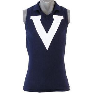 Alex Jesaulenko's Victorian Jumper, navy blue wool, with white…