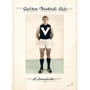 Alex Jesaulenko, hand-tinted photograph of Alex in his…
