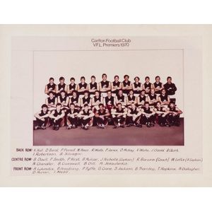 Carlton: 1970 Team photograph, 'Carlton Football Club, V.F.L.…