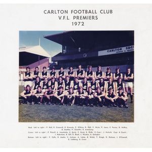 1972 Carlton Football Club Premiership Team Photograph - Sporting - AFL ...