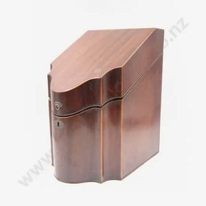 Serpentine Knife Box with Original Fitted Interior, George III