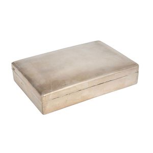 cigarette box table Asprey & Co. Vintage Sterling Silver Top Holder Table Cigarette Box - 14