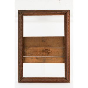 Tramp Art antique Australian cedar picture frame, 1890s…