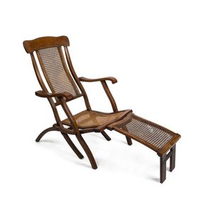 19th Century Beech and Rattan Steamer Chair - Seating - Singles/Pairs ...