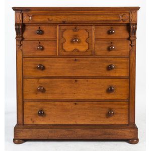 19th Century Cedar Chest with Carved Corbels, NSW Origin - Chests of ...