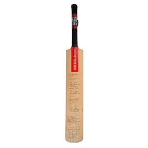 A full-size Gray-Nicolls cricket bat signed verso in the&hellip;