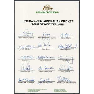 HWC Trading Foto Con Autografo Di Ricky Ponting - Cimelio Cricket In Cornice Nera A4 - 4