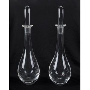 Engraved Glass Vintage Style Decanter Bottle With Stopper -  Sweden