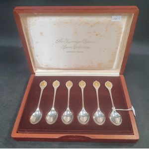 UK 1939 King George VI sterling silver handle Queen's pattern 12-piece cutlery  set - Shop ct-antique Cutlery & Flatware - Pinkoi