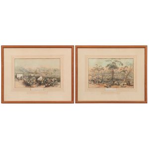 George French Angas (1822-1886), a pair: 'Eagle-Hawk Gully,…