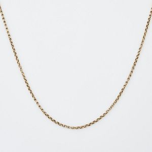 Vintage 15ct Yellow Gold Muff Chain, 148cm Length - Necklace/Chain ...