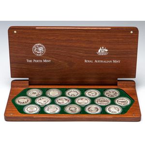 Sydney 2000 Royal Australian mint bullion silver proof set 16x…