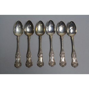 KINGS 7" Soup Spoon / Spoons ROBERTS & DORE Silver Plate 