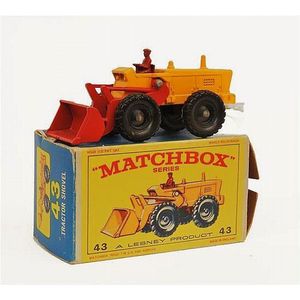 Yellow Aveling-Barford Tractor Shovel in Rare Box - Branded - Matchbox ...