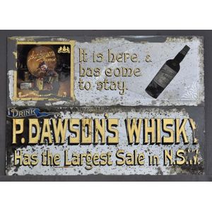 Two Whiskey advertising mirrors. 'Sandersons,' embossed…
