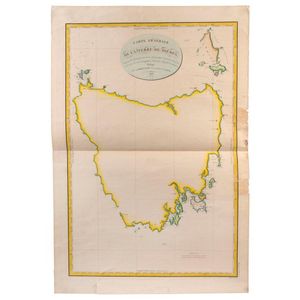 leLOUIS de Freycinet 'Carte Generale de la Terre de Diemen,…