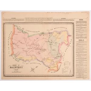 George Bishop County of Bathurst N.S.W. hand-coloured engraving…