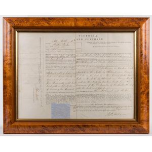 1854 Victorian Land Grant During The Gold Rush: July 1854 land…