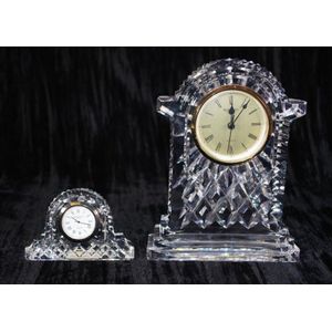 Signed Waterford Crystal store Colonnade Mantle Clock 6”