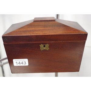 Victorian sarcophagus shape tea caddy width 20 cm x depth 11.5…