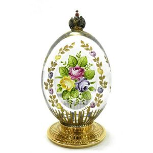 A St Petersburg collection Theo Faberge rose garden egg, a…