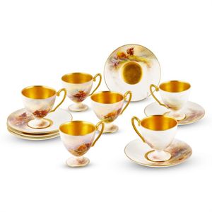 Royal Worcester (England) cups & saucers/trios - price guide and