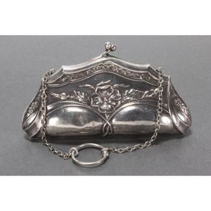 vintage silver purse