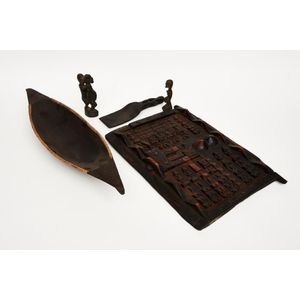 Collection of African artefacts comprising three small Mali…