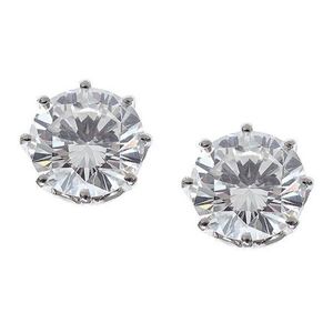 2.50ct Round Diamond Stud Earrings in Platinum Setting - Earrings ...