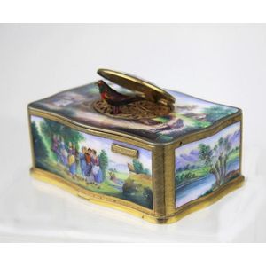 A German 'Singing bird' automaton music box. Early 20th century,…
